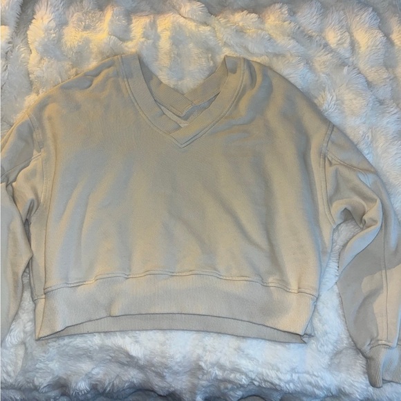 aerie off the shoulder cropped sweater - Picture 3 of 3